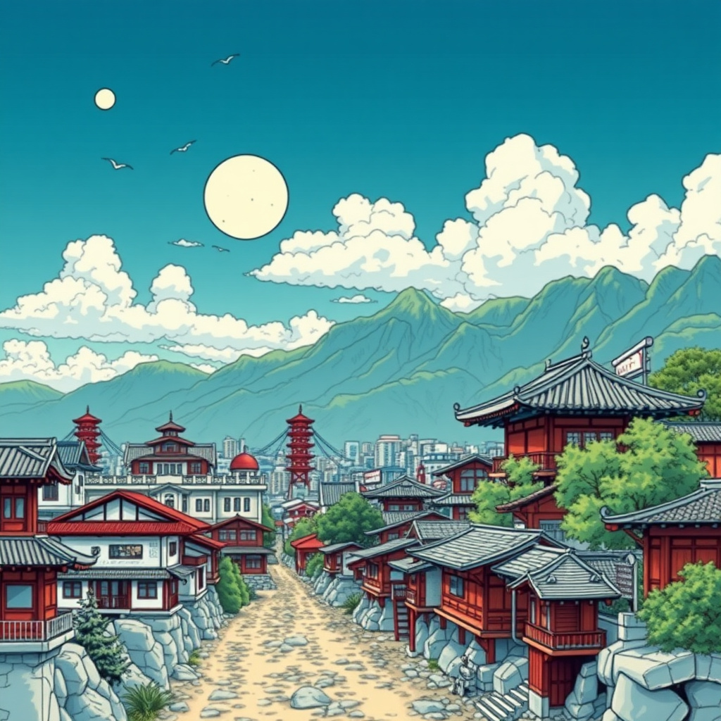 Manga World Background